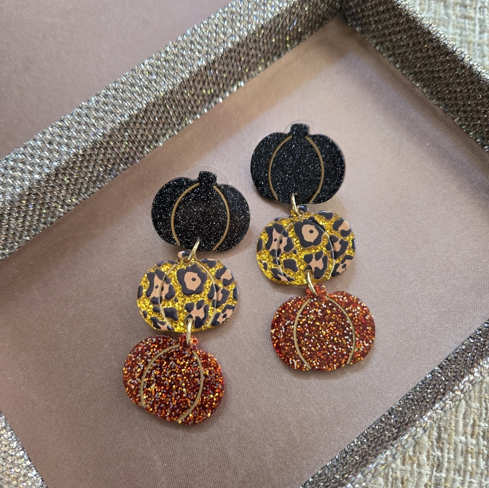 Pumpkin Dangle Earrings